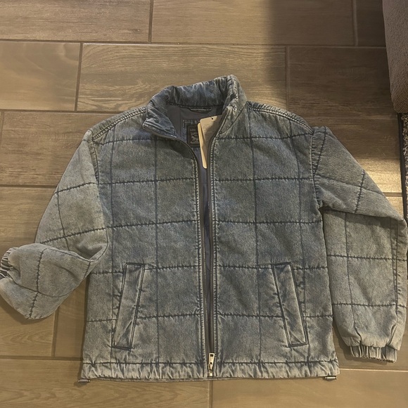 NWT Levi’s BOX QUILTED COTTON JACKET- Light Denim Wash - Picture 4 of 8
